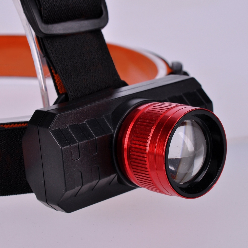Світлодіодний акумуляторний налобний ліхтар LED/3W/USB 1200mAh IP44