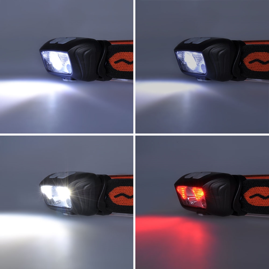 Світлодіодний акумуляторний налобний ліхтар LED/1200 mAh 3,7V IP44
