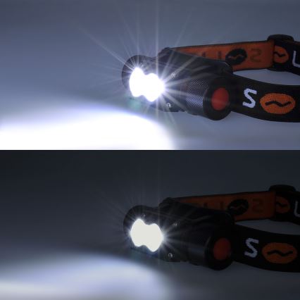Світлодіодний акумуляторний налобний ліхтар LED/2200 mAh 3,7V IP44