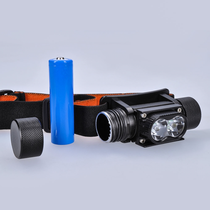 Світлодіодний акумуляторний налобний ліхтар LED/2200 mAh 3,7V IP44