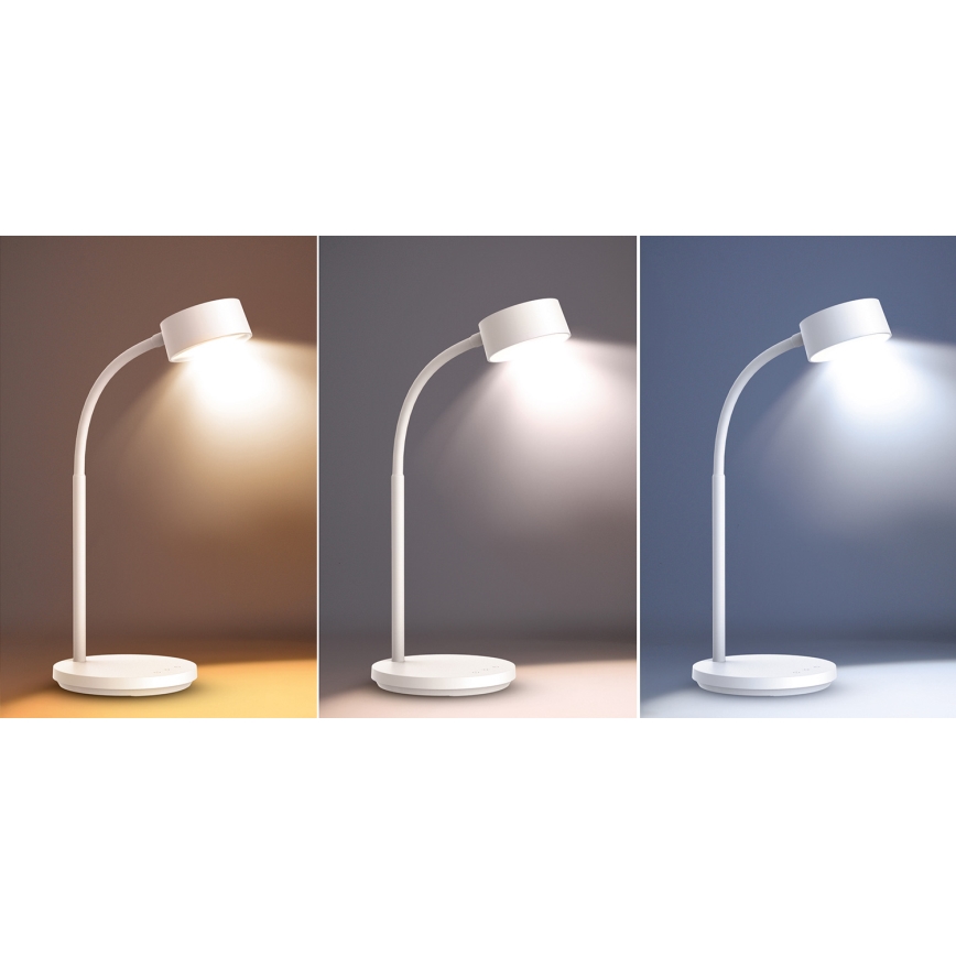 Сенсорна настільна LED лампа з регулюванням яскравості LED/4,5W/5V 3000/4000/6500K білий