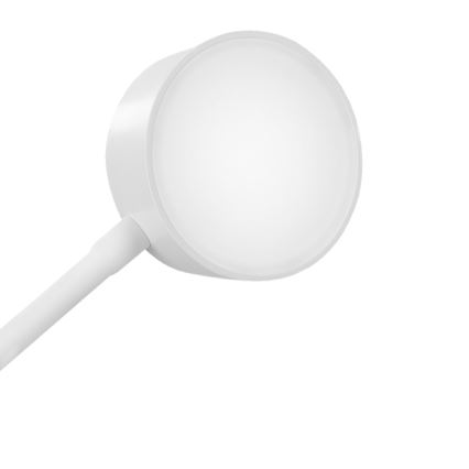 Світлодіодна регульована гнучка настільна лампа з кліпсою, акумуляторна LED/2W/1800 mAh 3000/4000/6500K біла