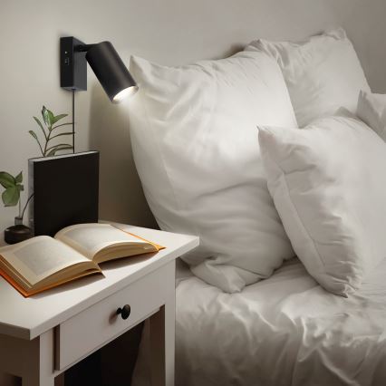 Настінний світильник CELE 1xGU10/30W/230V чорний