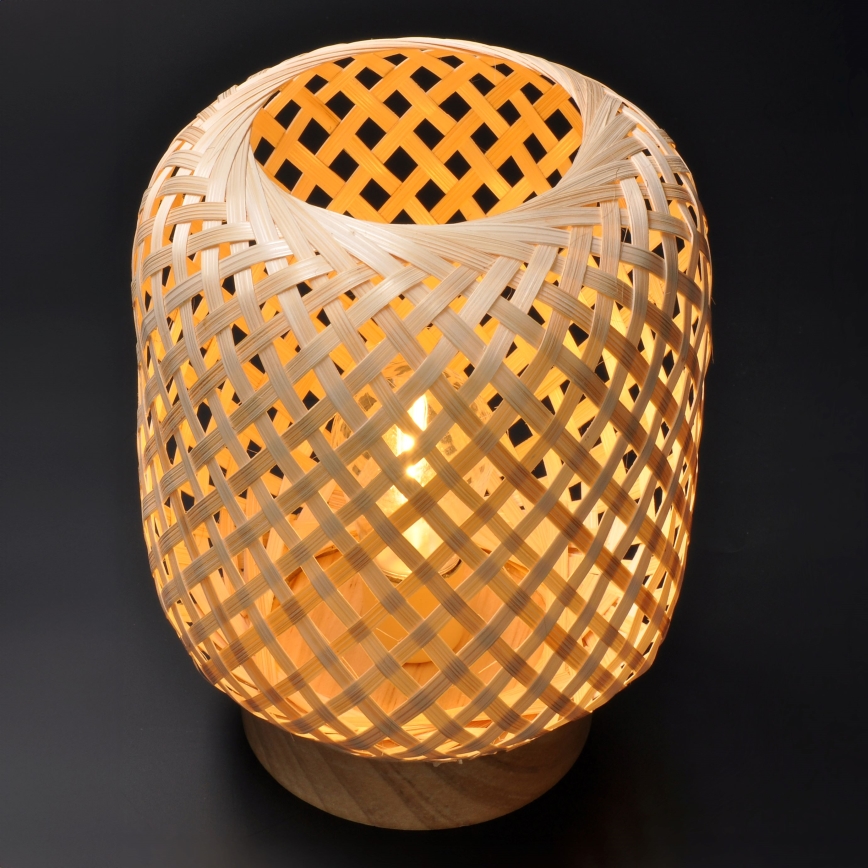 LED Декоративна настільна лампа BOHO LED/2xAAA ротанґ