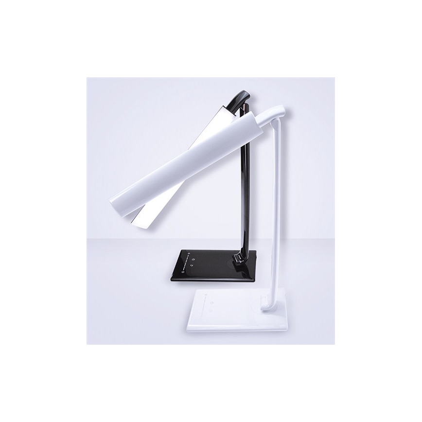 LED Настільна лампа з регульованою яскравістю з USB-роз'ємом LED/12W/230V білий