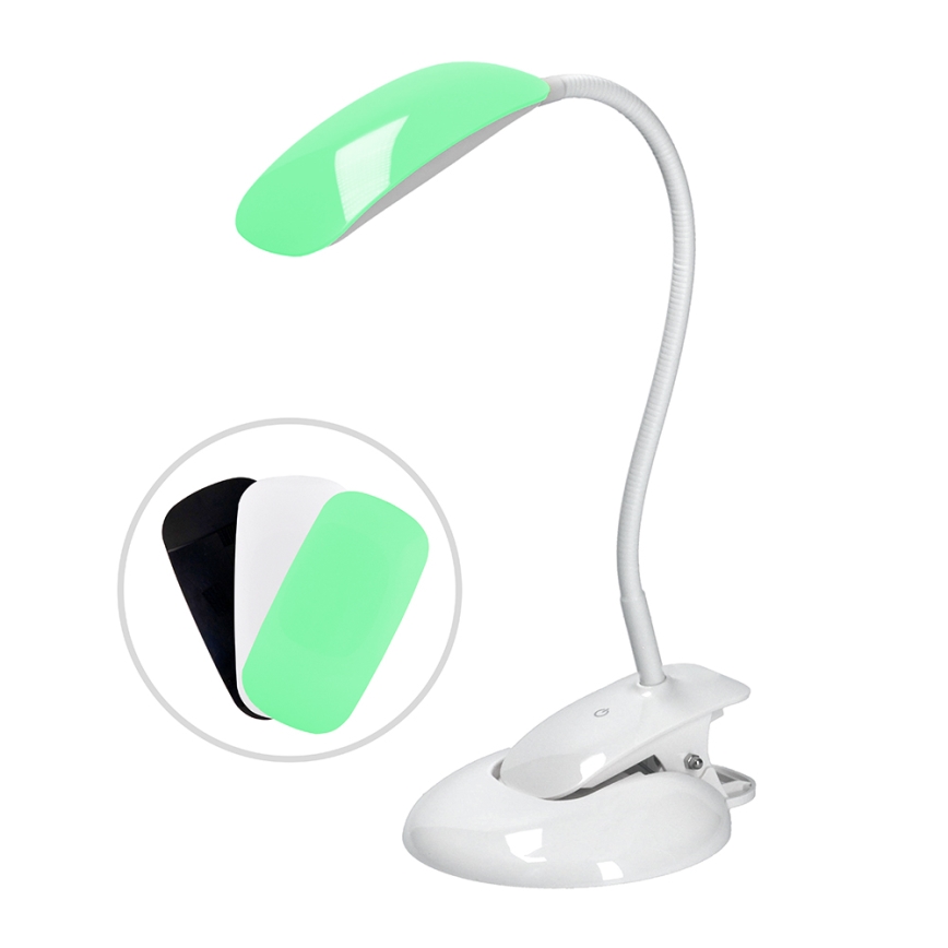 Світлодіодна настільна лампа з регульованою яскравістю podstavec i klip LED/5W/230V