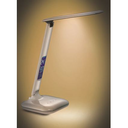 Світлодіодна настільна лампа з регульованою яскравістю s displejem LED/6W/230V