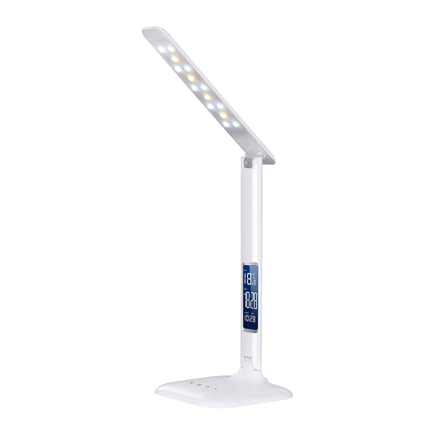 Світлодіодна настільна лампа з регульованою яскравістю s displejem LED/6W/230V