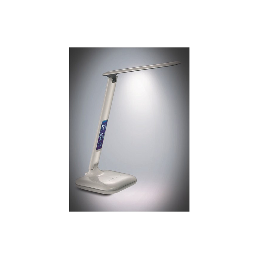 Світлодіодна настільна лампа з регульованою яскравістю s displejem LED/6W/230V