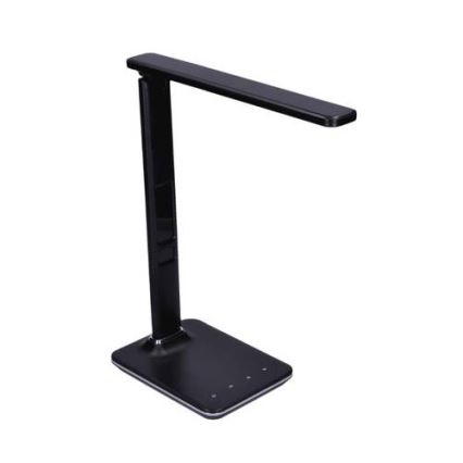 Светодиодная настольная лампа с регулированием яркости и дисплеем LED/9W/230V черный