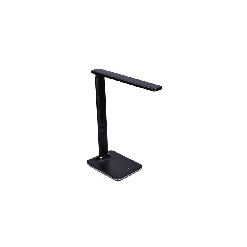 Светодиодная настольная лампа с регулированием яркости и дисплеем LED/9W/230V черный