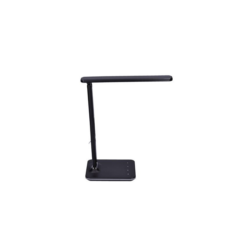 Светодиодная настольная лампа с регулированием яркости и дисплеем LED/9W/230V черный