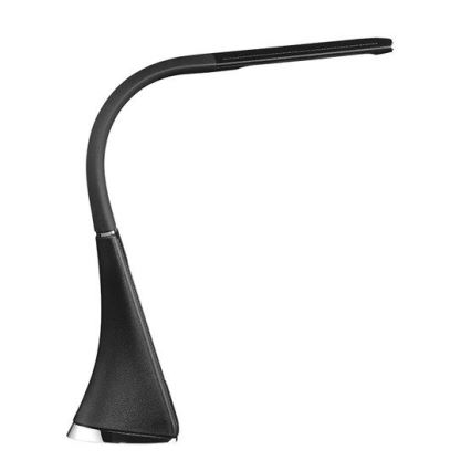 Світлодіодна настільна лампа з регульованою яскравістю s displejem LED/6W/230V чорний