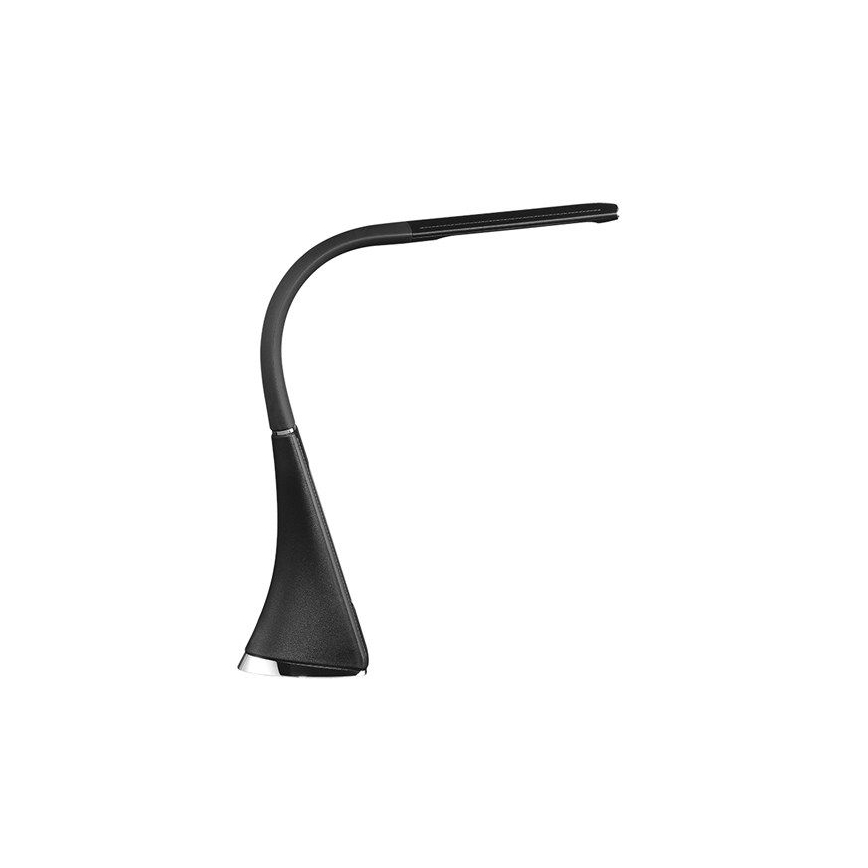 Світлодіодна настільна лампа з регульованою яскравістю s displejem LED/6W/230V чорний