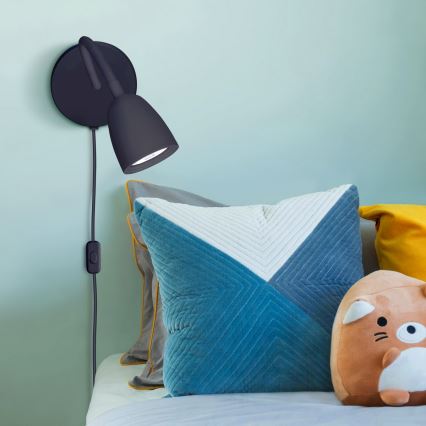 Светодиодная настенная лампа с регулированием яркости LED/4W/230V черный