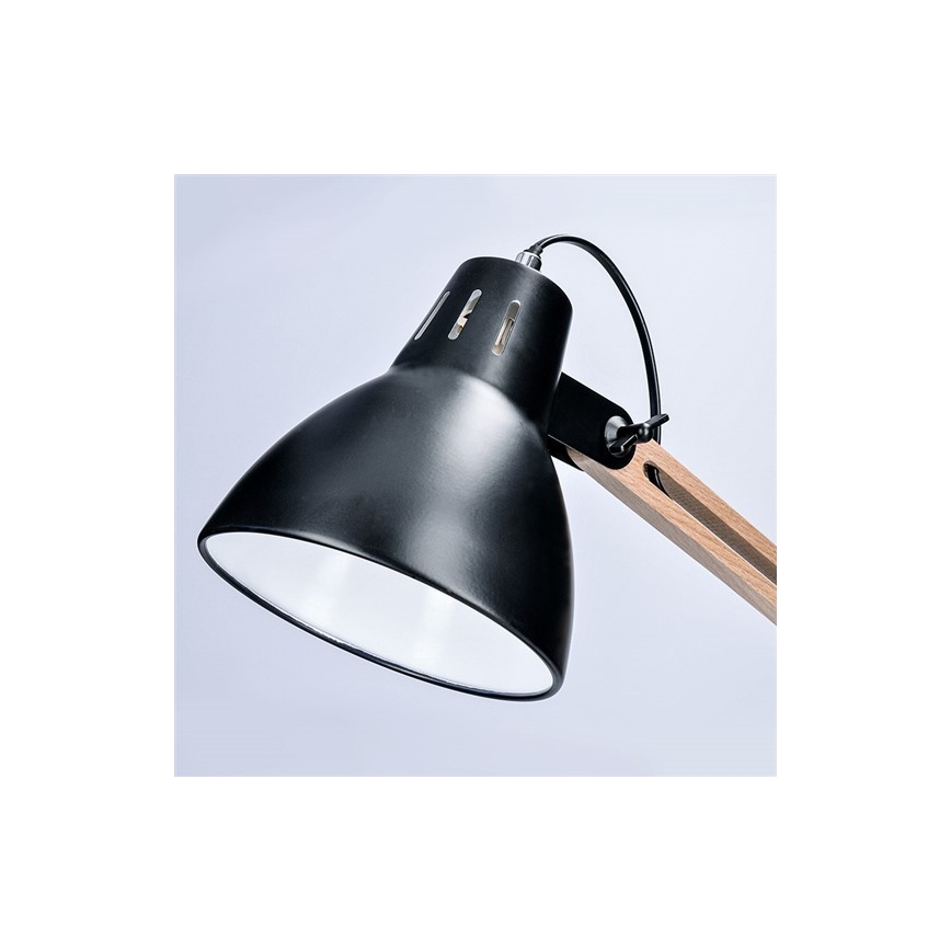 Настольная лампа FALUN 1xE27/25W/230V черный/дуб