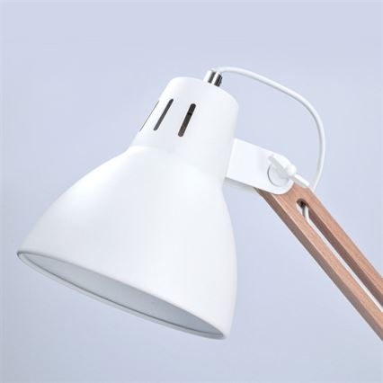 Настольная лампа FALUN 1xE27/25W/230V белый/дуб
