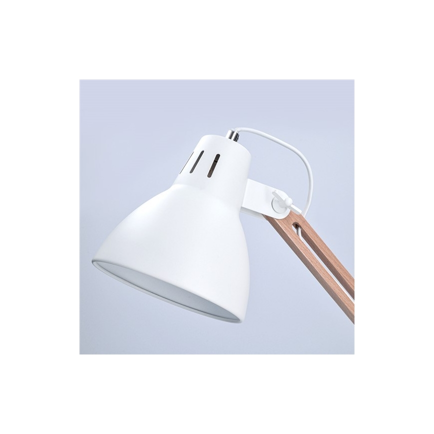 Настольная лампа FALUN 1xE27/25W/230V белый/дуб