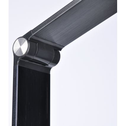 Настільна LED лампа з регулюванням яскравості з дисплеєм LED/8W/230V чорний