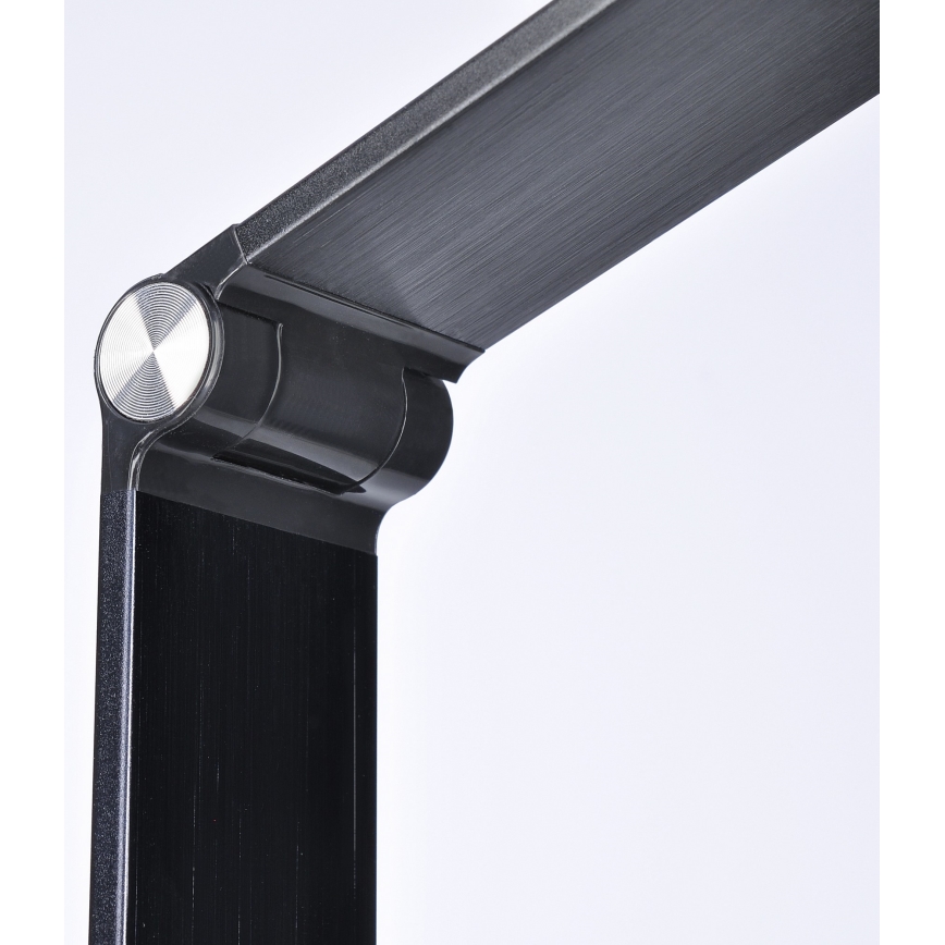 Настільна LED лампа з регулюванням яскравості з дисплеєм LED/8W/230V чорний
