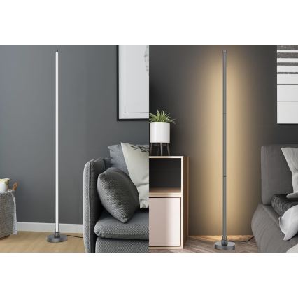 LED RGB диммируемый напольный торшер RAINBOW LED/18 Вт/230 В Wi-Fi Tuya + пульт дистанционного управления