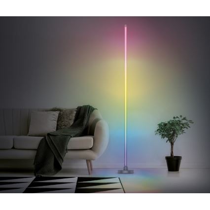 Светодиодная напольная RGB-лампа с регулированием яркости RAINBOW LED/18W/230V Wi-Fi Tuya + дистанционное управление