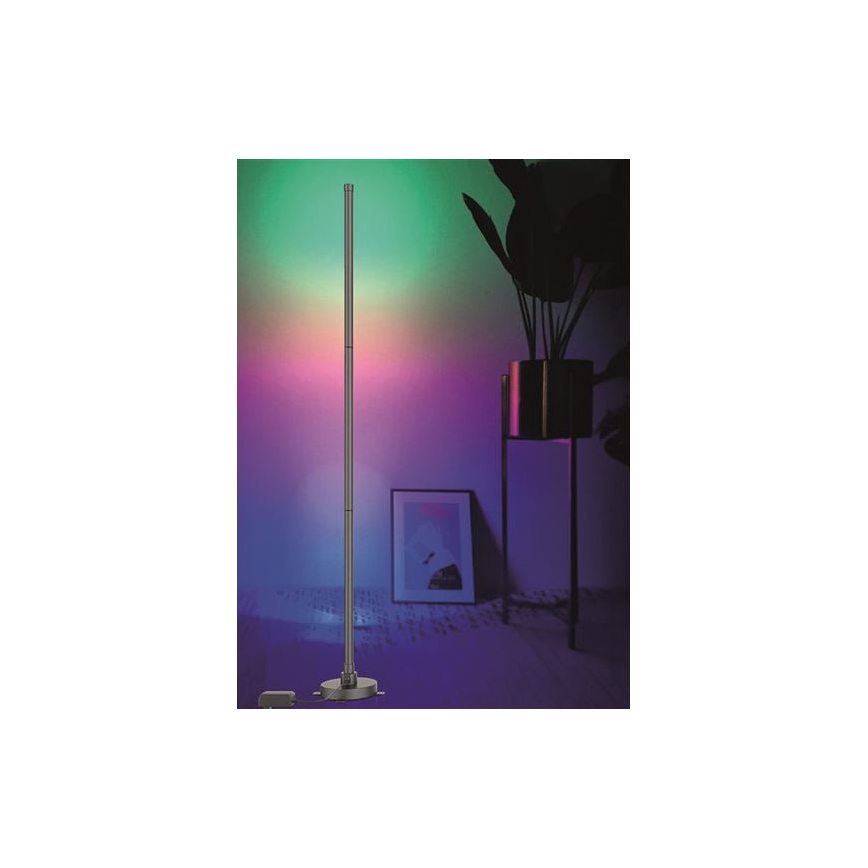 Світлодіодний RGB торшер з регулюванням яскравості RAINBOW LED/18W/230V Wi-Fi Tuya + пульт ДК