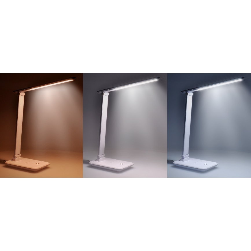 Светодиодная настольная лампа с регулированием яркости LED/10W/230V 3000/4500/6000K белый