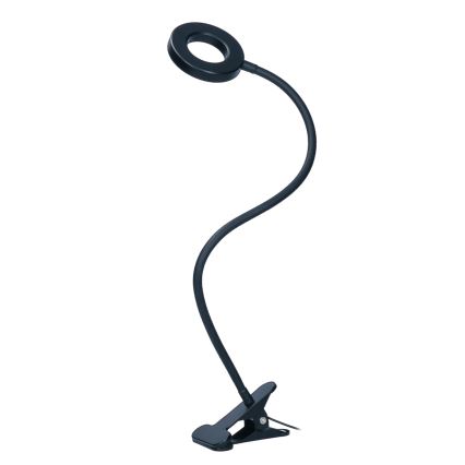 Диммируемая настольная LED-лампа с зажимом LED/8W/230V 3000/4000/5000K чёрная