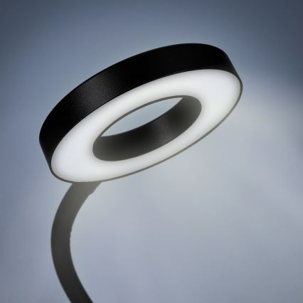 Регульована настільна світлодіодна лампа зі затискачем LED/8W/230V 3000/4000/5000K чорна