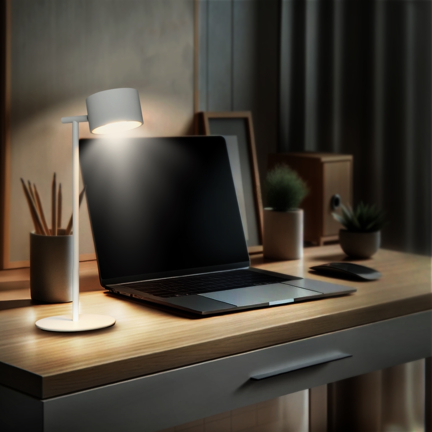 LED Сенсорна акумуляторна лампа з регулюванням яскравості 3в1 LED/4W/2000 mAh 3000/4000/6500K білий