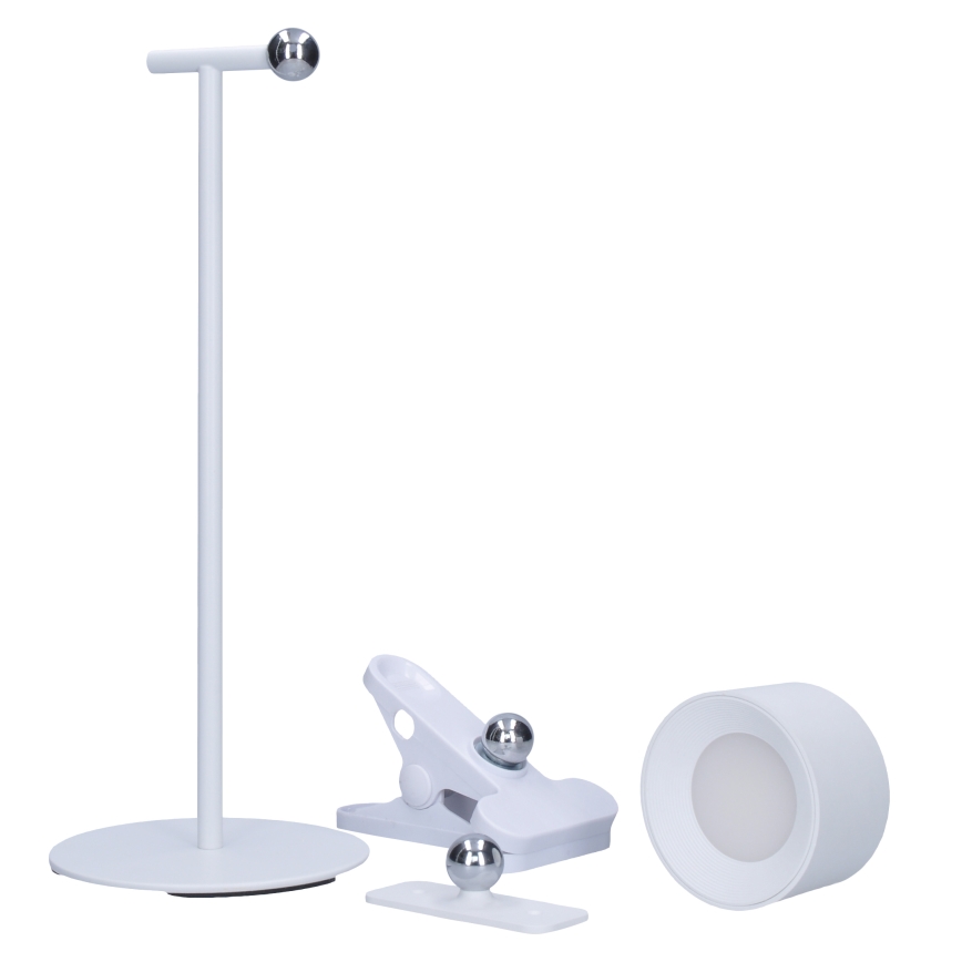 LED Сенсорна акумуляторна лампа з регулюванням яскравості 3в1 LED/4W/2000 mAh 3000/4000/6500K білий