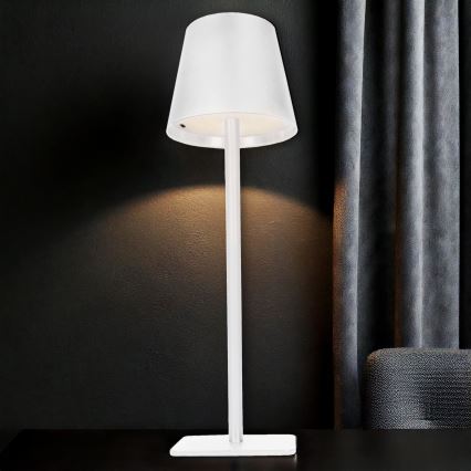 Світлодіодна регульована сенсорна настільна лампа LUCCA LED/3,7V 3000/4000/6500K 2000 mAh біла