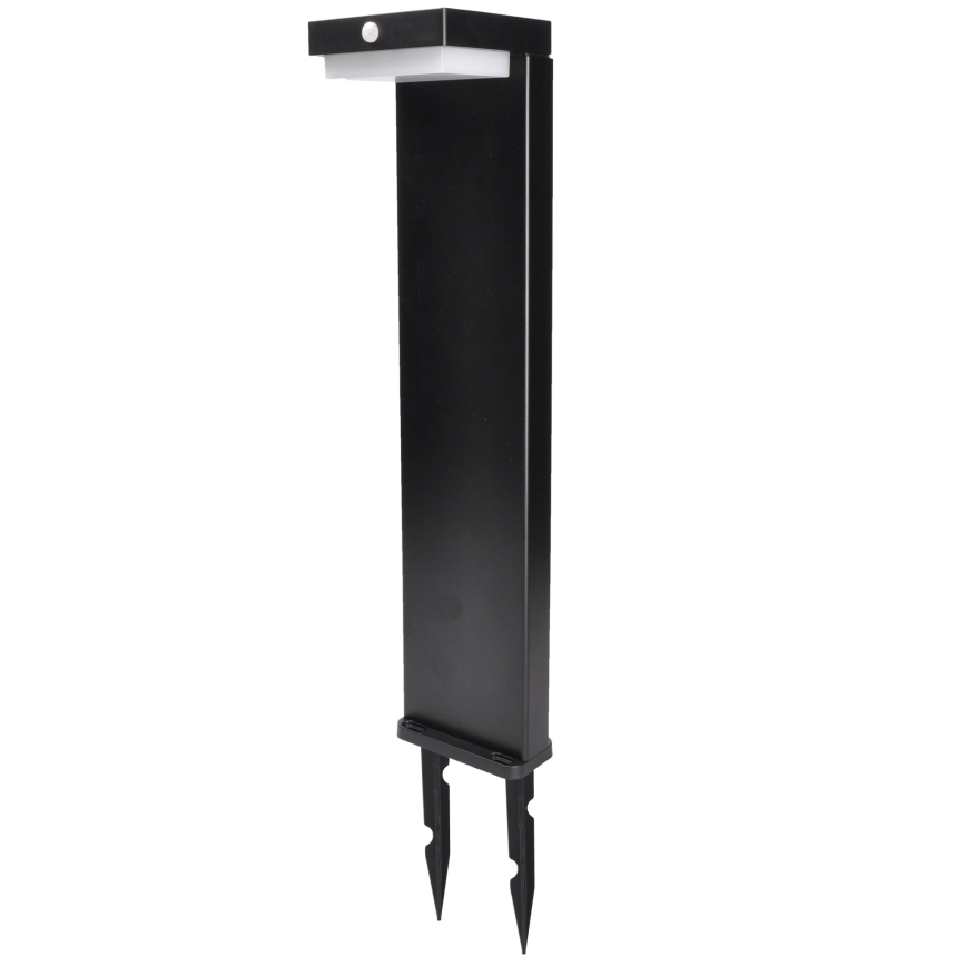 Світлодіодна сонячна лампа з датчиком руху та сутінків PALERMO LED/5W/5V 2000 mAh IP54 чорна