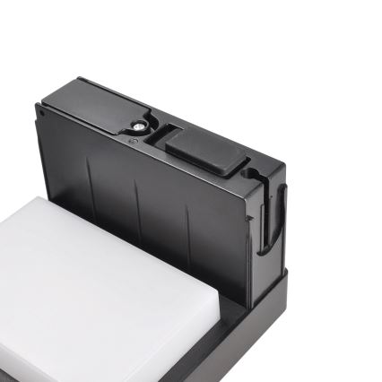 Світлодіодна сонячна лампа з датчиком руху та сутінків PALERMO LED/5W/5V 2000 mAh IP54 чорна