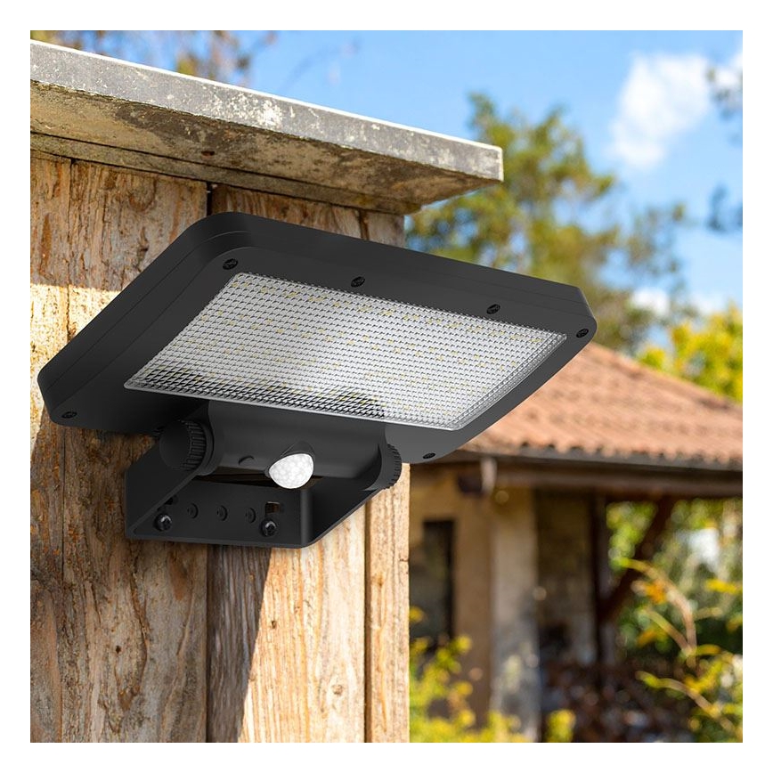 LED сонячний прожектор із датчиком LED/5W/3,7V 1500 mAh IP54