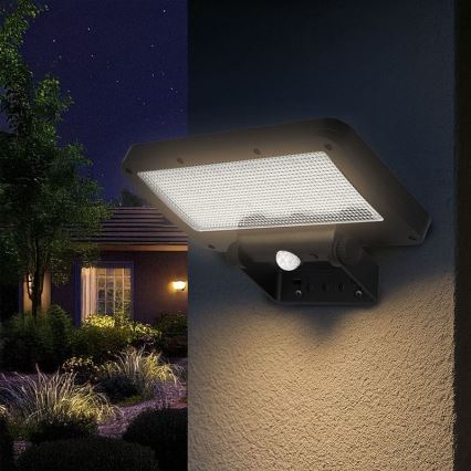 LED сонячний прожектор із датчиком LED/5W/3,7V 1500 mAh IP54
