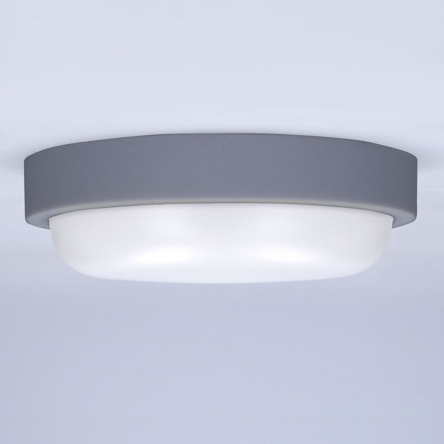 Вуличний світлодіодний настінний світильник LED/13W/230V 4000K IP54 сірий круглий