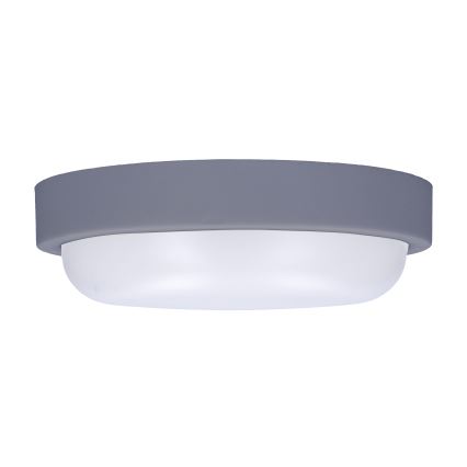Вуличний світлодіодний настінний світильник LED/13W/230V 4000K IP54 сірий круглий