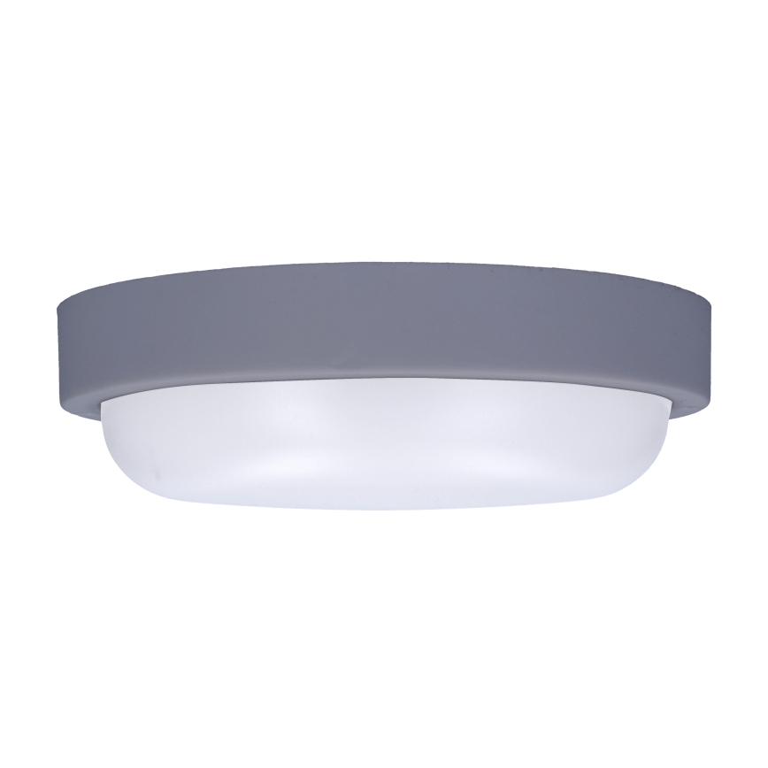 Вуличний світлодіодний настінний світильник LED/13W/230V 4000K IP54 сірий круглий