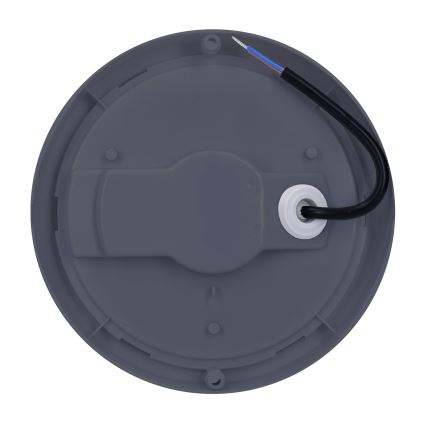 Вуличний світлодіодний настінний світильник LED/13W/230V 4000K IP54 сірий круглий