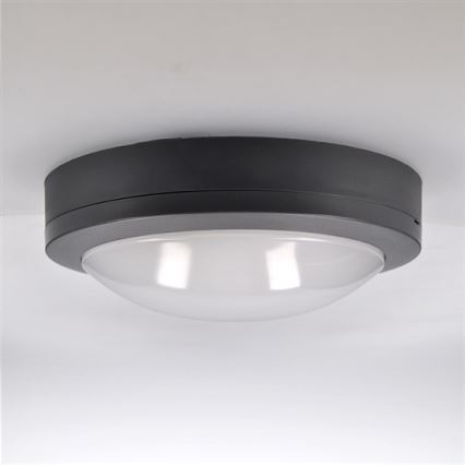 Вуличний світлодіодний стельовий світильник LED/13W/230V IP54 антрацитовий