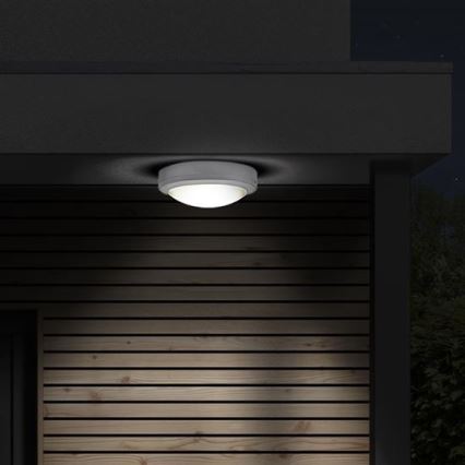 Вуличний світлодіодний стельовий світильник SIENA LED/13W/230V IP54 діаметр 17 см білий