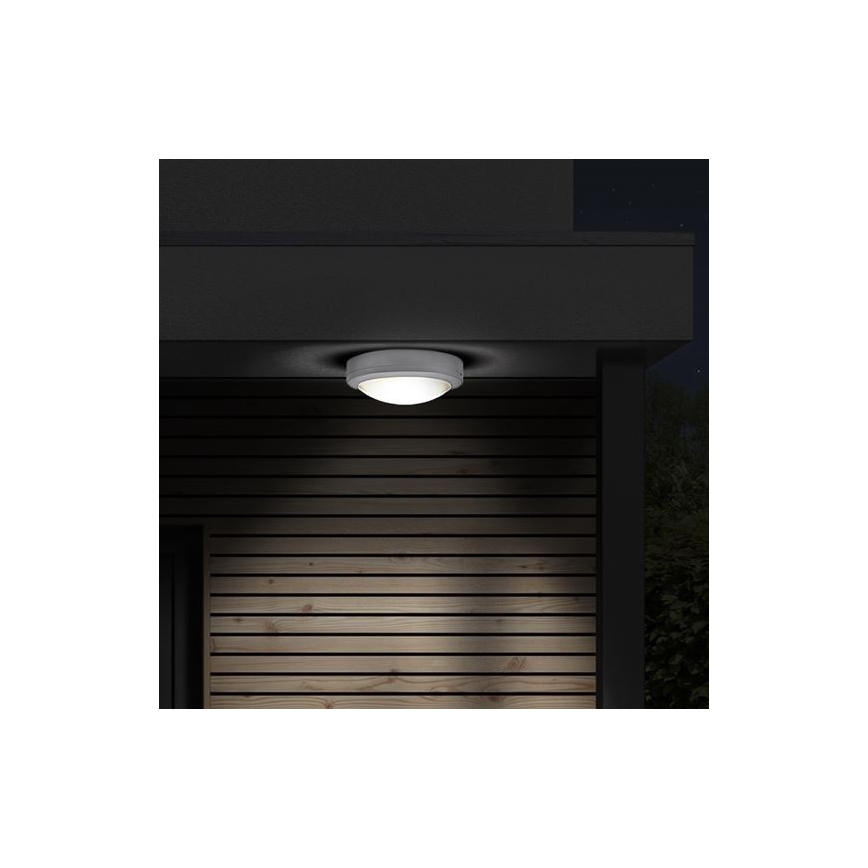 Вуличний світлодіодний стельовий світильник SIENA LED/13W/230V IP54 діаметр 17 см білий