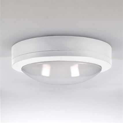 Вуличний світлодіодний стельовий світильник SIENA LED/13W/230V IP54 діаметр 17 см білий