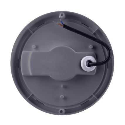 Вуличний світлодіодний настінний світильник LED/20W/230V 4000K IP54 сірий круглий