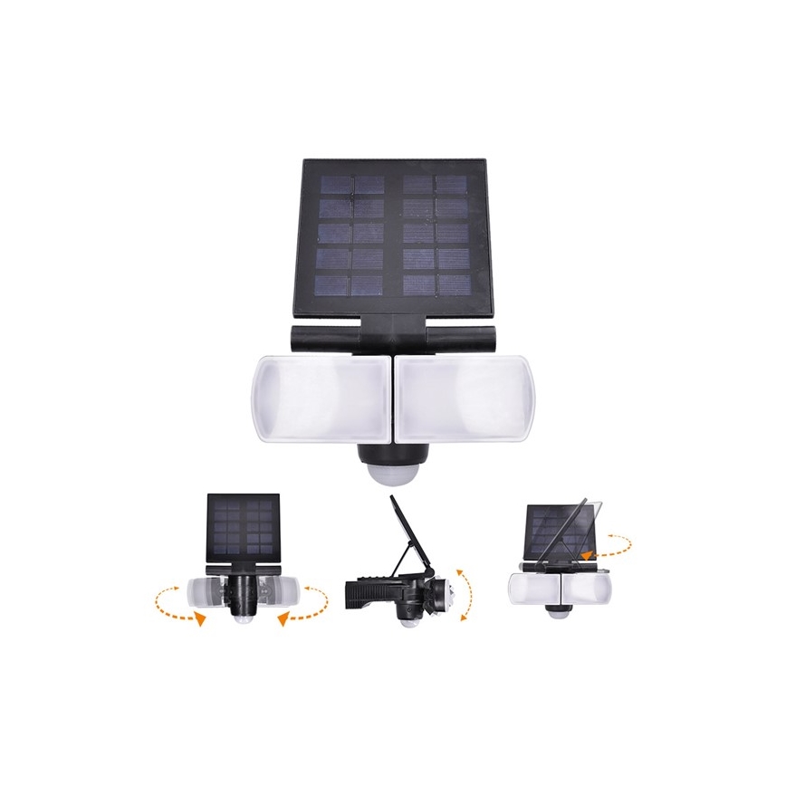 LED Сонячний прожектор з датчиком 2000mAh LED/8W/3,7V IP44