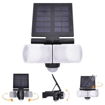 Светодиодный прожектор на солнечной батарее с датчиком 2000mAh LED/8W/3,7V IP44