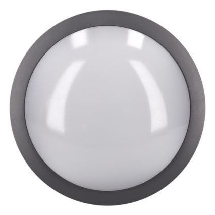 Вуличний світлодіодний стельовий світильник з датчиком SIENA LED/20W/230V 4000K діаметр 23 см IP54