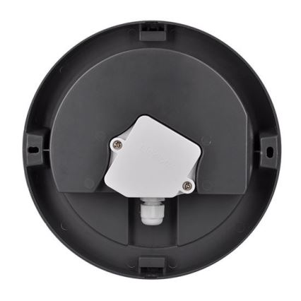 Вуличний світлодіодний стельовий світильник з датчиком SIENA LED/20W/230V 4000K діаметр 23 см IP54
